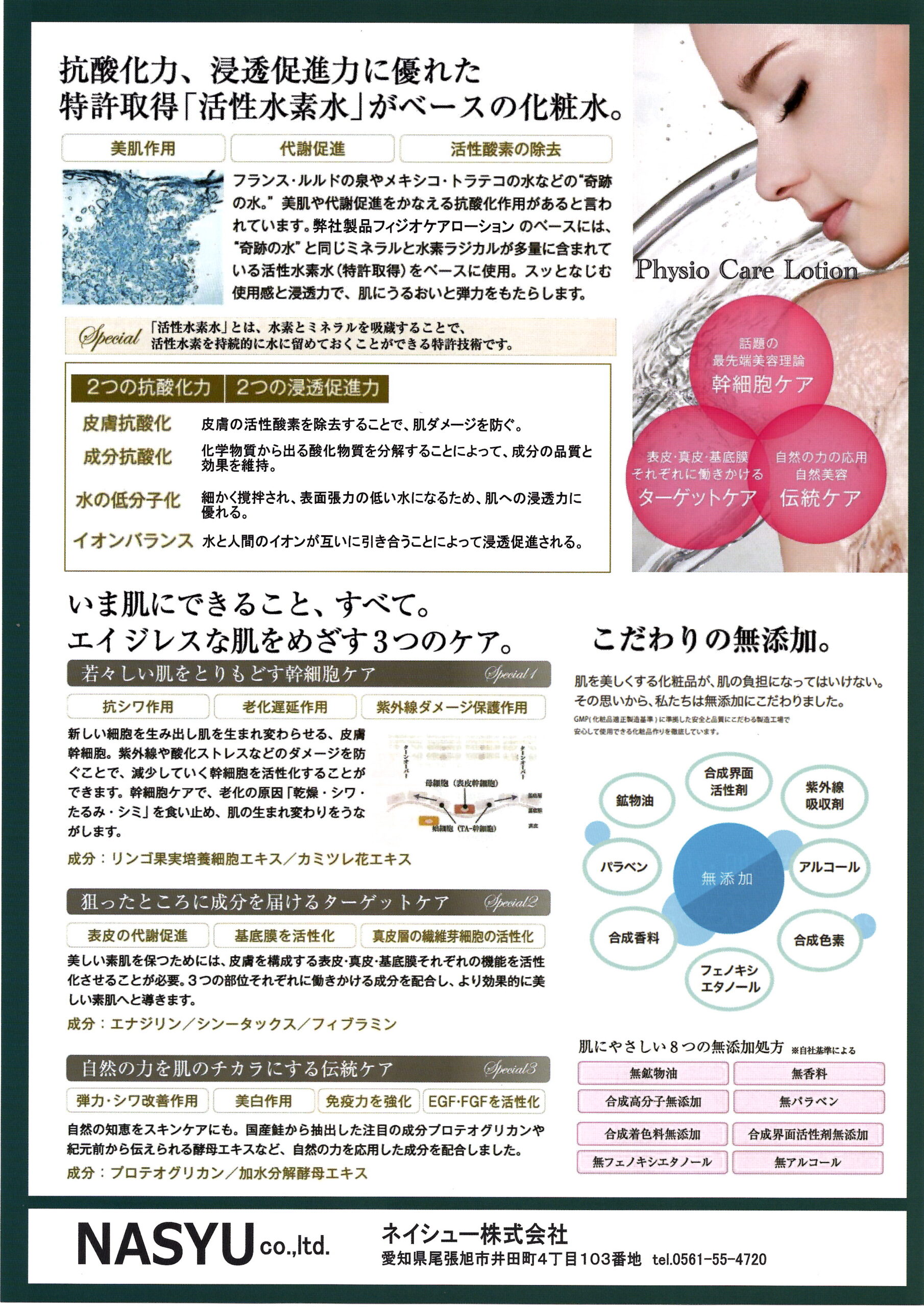 PCL(Physio Care Lotion)の販売を開始しました。 ドクターネイル爪革命 知多東海